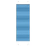 VidaXL Plissé rolgordijn 45x100 cm stofbreedte 44,4 cm polyester blauw