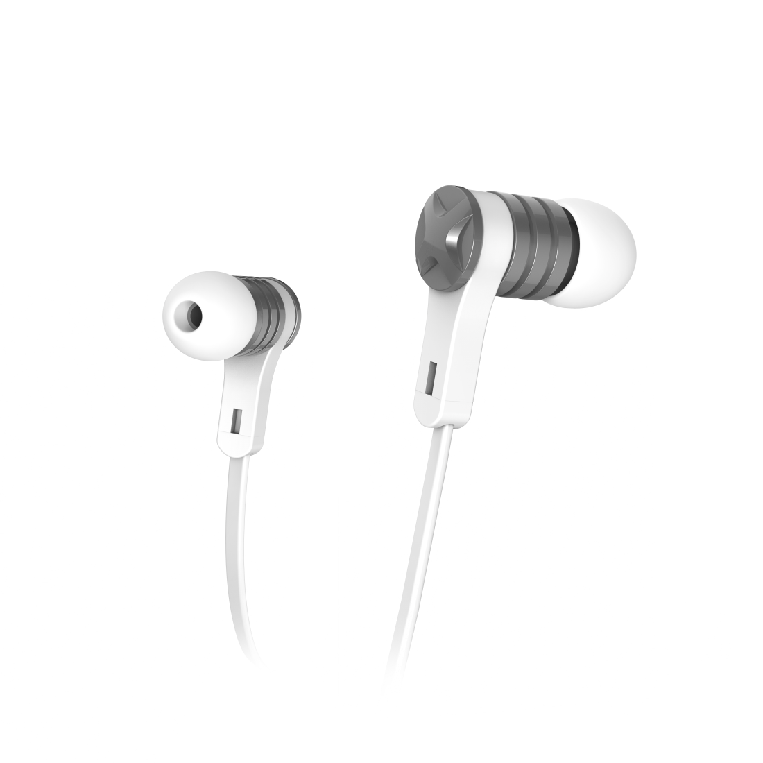 Hama Intense - In-ear bedrade hoofdtelefoon - Wit/Zilver