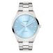 s.Oliver Montre pour homme - Ronde - Argent - 42 mm - Montre en métal avec mouvement à quartz sur le bracelet en acier inoxydable avec boucle déployante - Montre analogique - Étanche 5 ATM