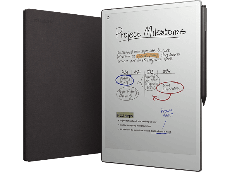 reMarkable Paper Pro met Book Case Basalt