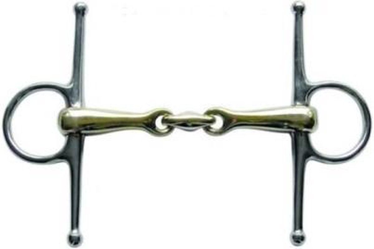 HKM Schenkelbit argentaan, 16 mm met edelstaalringen 40 mm/ 115 wijd