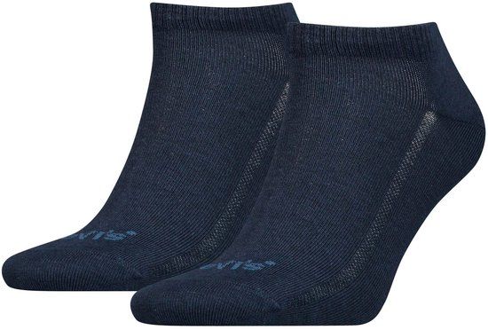 Levi's Heren Sneakersokken Low Cut Tencel & Organic Cotton 2-Pack Navy