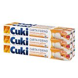 Cuki Bakpapier met antiaanbaklaag, reliëf, voor droog en knapperig bakken, hoogte 33 cm, 6 verpakkingen van 6 m