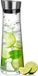 Unyqoos® Carafe en verre de 1,0 litre avec couvercle et bec verseur en acier inoxydable