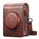 Fintie Beschermhoes voor Fujifilm Instax Mini EVO Camera - Premium Vegan Lederen Tas Cover met Afneembare Verstelbare Strap, Vintage Bruin