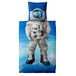 CelinaTex Fashion Fun Kinderbeddengoed 135 x 200 cm, 2-delig katoenen dekbedovertrek, Space Astronaut, blauw