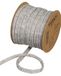 Halbach Seidenbänder Premium Woll gebreide slang (veganistisch) breedte: 8 mm lengte: 15 m slanggaren met draad vulbaar voor doe-het-zelf projecten en naambordjes kleur: grijs