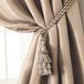 Elrene Home Fashions 26865902518 Kwastje Tieback Touw Koord Stof Enkele Venster Gordijn Behandeling Drape Accessoires, 24", ivoor