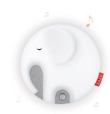 Zazu veilleuse respiratoire et boîte à musique | Emmy l'éléphant - Blanc