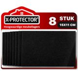 Meubilair X-Protector Meubilair Pads Vloerbeschermers 8 stk Vilten Vellen 15x11 cm
