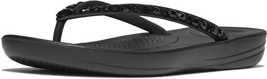 FitFlop Iqushion Multi-Crystal Ergonomic Flip-Flops Vrouwen - All Zwart 40 EU