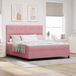 Prolenta Maison Exclusive - Lit boxspring avec tête de lit Rosa 180 x 200 cm, velours