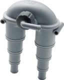 VETUS Beluchter type ASDV Polyester Grijs Opbouw 32 cm