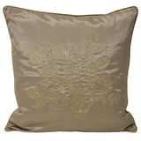 Elegance Couture Chic Faux Silk kussenhoes, taupe, 45 x 45 cm