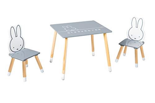 Roba Kinderzitgroep Nijntje - Wit/Grijs - Hout