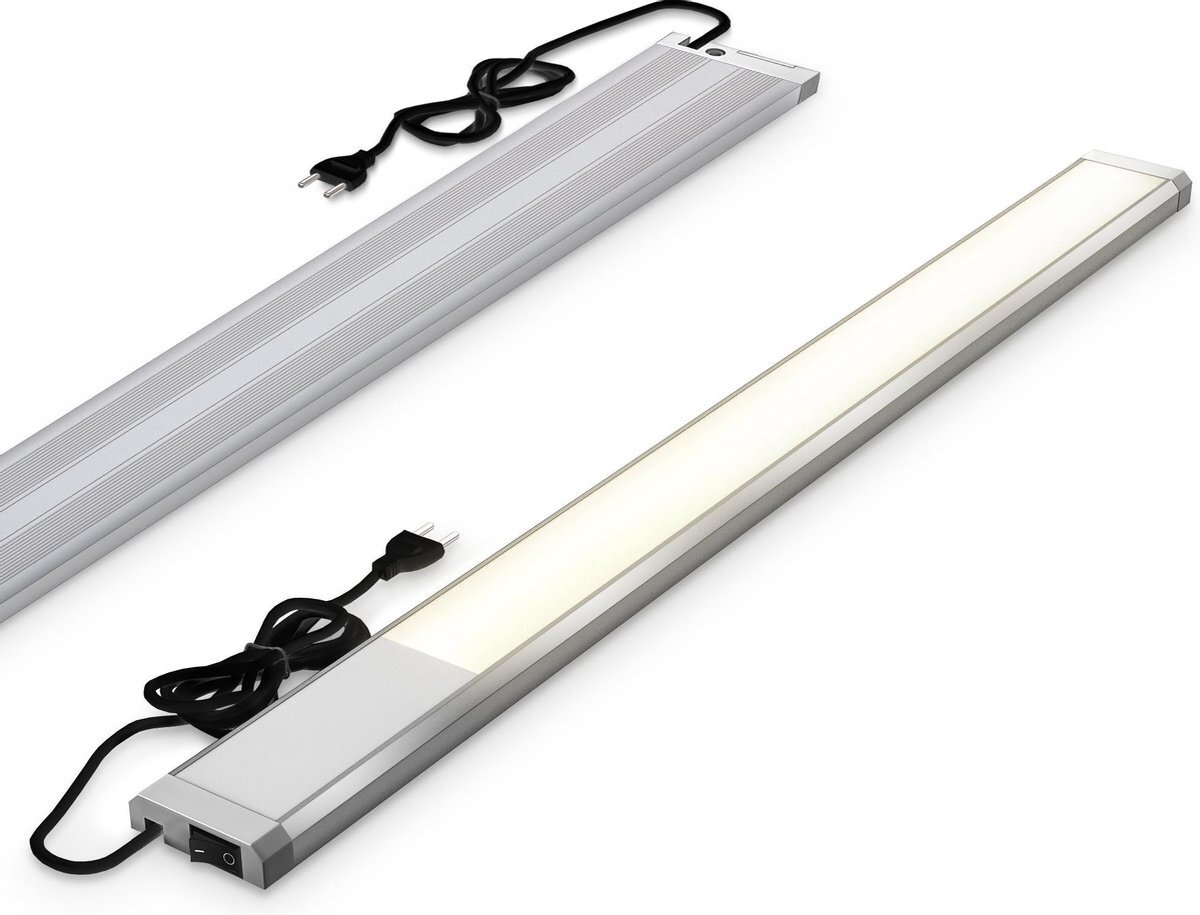 B.K.Licht - LED Keukenverlichting - onderbouwverlichting - kastverlichting - l: 57.5cm - 3.000K - 1.100Lm - 10W LED