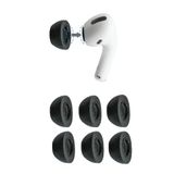 Comply Foam Apple AirPods Pro 2.0 oordopjes Tips. Comfortabel. Klikken op. Blijft zitten. Ruisonderdrukking. Past in oplaadcase (groot, 3 paar)