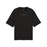 PUMA Graphics Boxy Foil T-shirt voor Heren, Zwart, Maat S