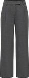 Only Broek Onldeluxe Hw Straight Pant Pnt 15373448 Medium Grey Melange Dames Maat - W26 X L32