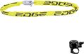 maxxi4you Setangebot Edge Kettingslot, gele kleur, fietsslot, slot met diameter 6 mm en lengte 90 cm, geleverd inclusief fietsbel