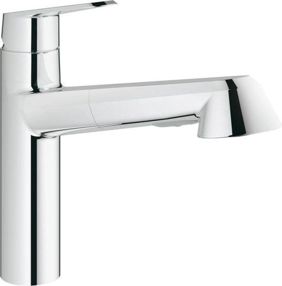 GROHE Eurodisc Cosmopolitan Keukenkraan - Chroom - Met uittrekbare handdouche