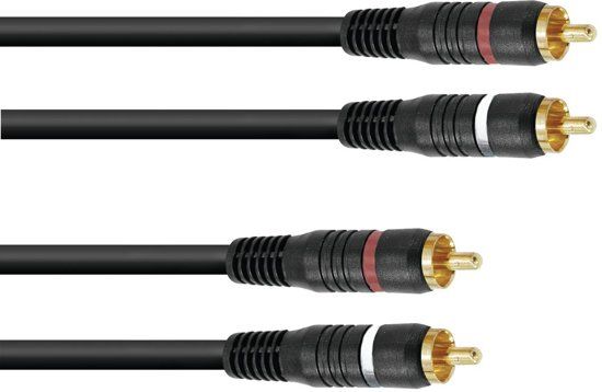 Omnitronic RCA cable 2x2 15m
