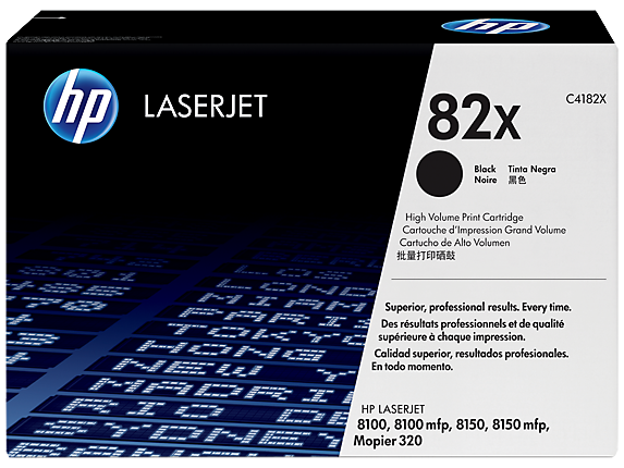 HP 82X High Yield Black Original LaserJet Toner Cartridge - C4182X