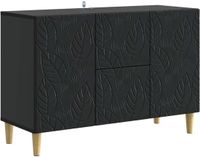 vidaXL Dressoir Zwart 89 x 34,5 x 60 cm Bewerkt hout
