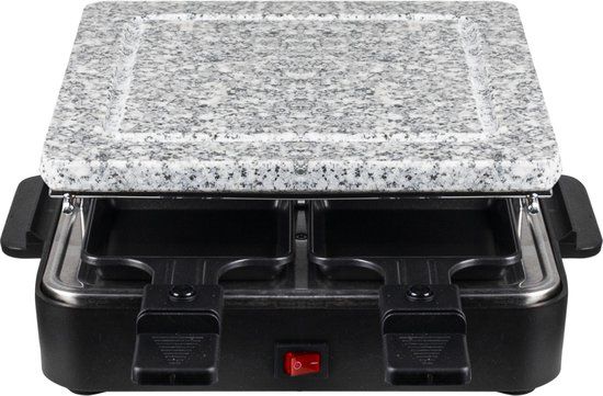 Gusta Gourmetstel - Grill & Steengrill - 4 Personen - Zwart