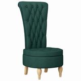 vidaXL - Relaxfauteuil - Donkergroen - Stof