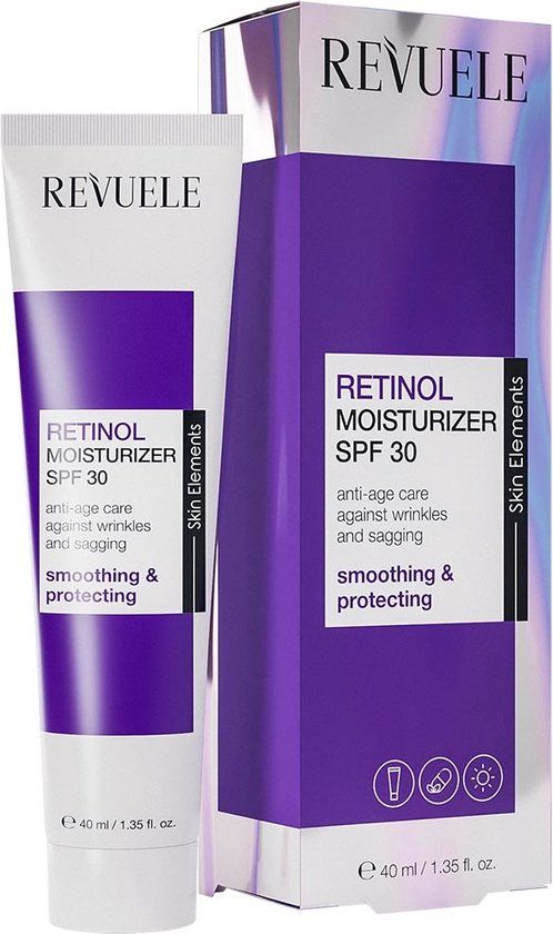 Revuele Retinol Moisturizer Face Cream SPF30 - 40ml | Anti-Wrinkle | For Women