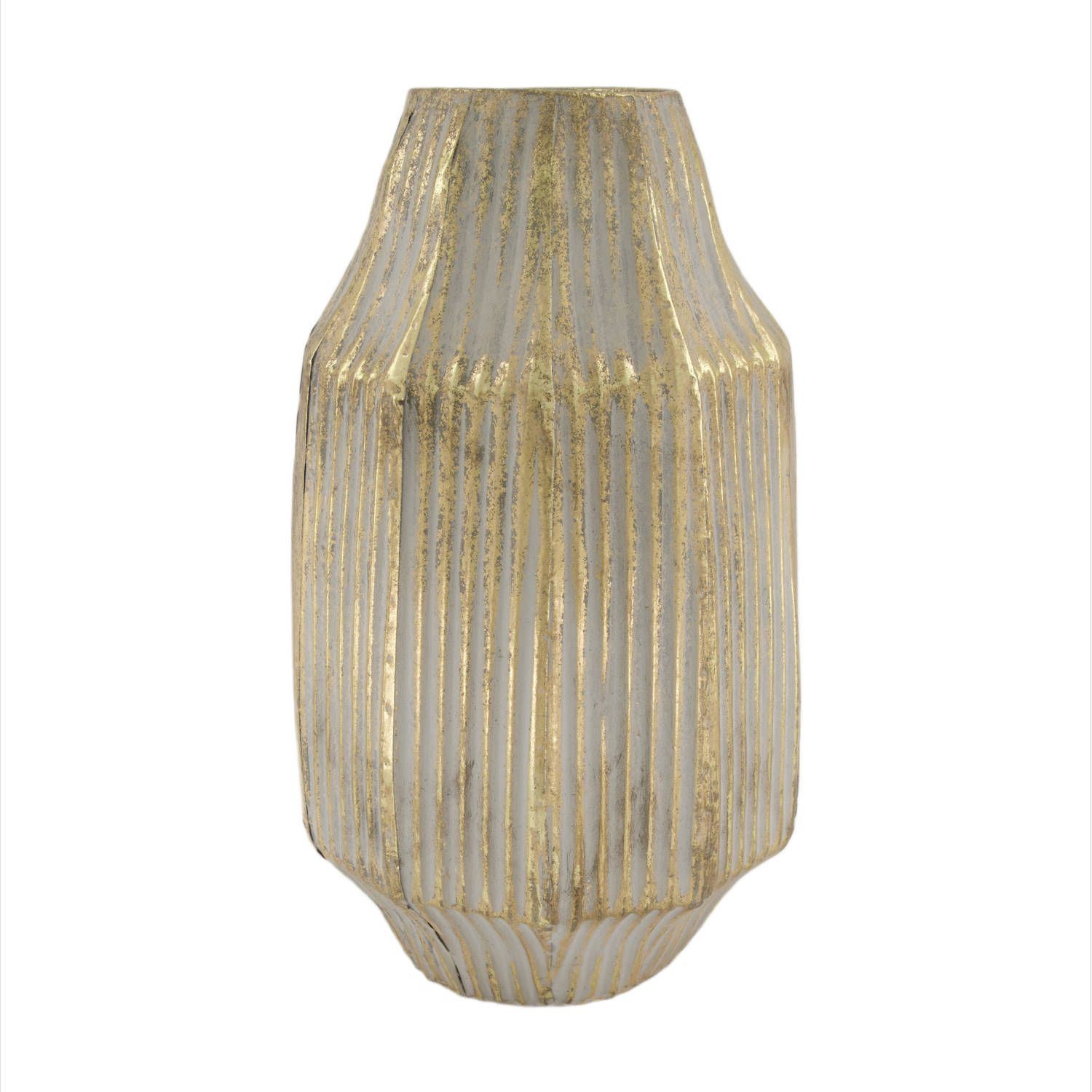Dijk Natural Collections Vaas Metaal Goud 24x39 - 8720006076862