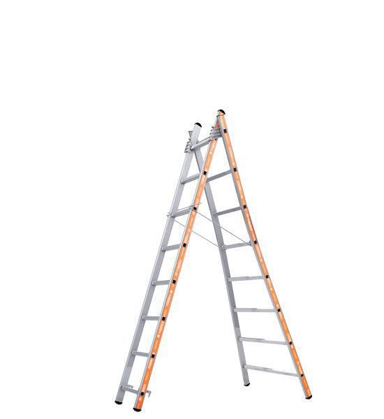 Reformladder 2x14 met uitgebogen bomen - 1201252014