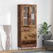 vidaXL Highboard Oud Hout 69,5 x 34 x 90 cm Bewerkt hout