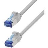 LogiLink CP5112S RJ45 Patchkabel CAT 6a S/FTP 20,00 m Grau Flammwidrig, Halogenfrei 1 St.