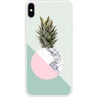 iPhone XS Max Ananas marbre bedrukt siliconen hoesje
