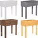 BOOGARDI Carré potager bois avec feutre · blanc bac à plantes surélevé ergonomique jardinière herbes aromatiques légumes balcon terrasse 4 couleurs