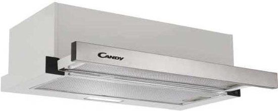 Candy Afzuigkap | Model CBT6130/3X | Semi-inbouw (uittrekbaar) | Zilver | 329 m³/uur