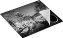 Chefcare Inductie Beschermer Amsterdamse Gracht in de Nacht - Zwart Wit - 57,6x51,6 cm