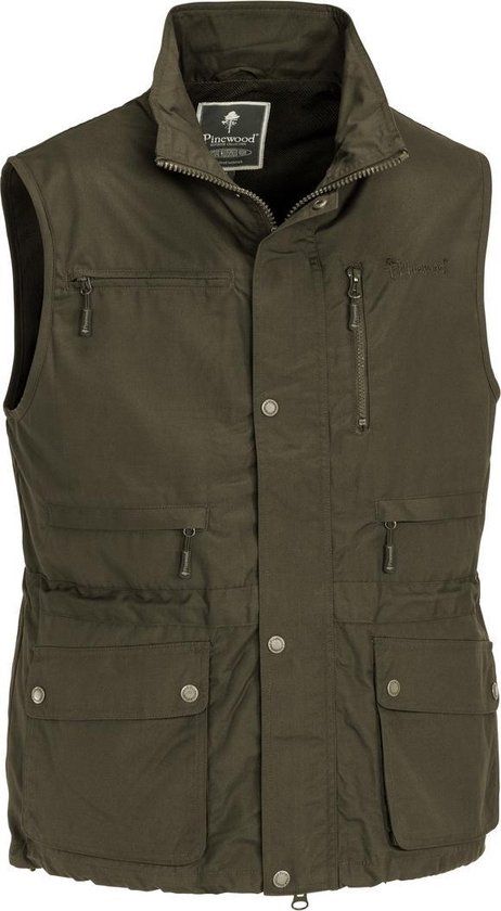 Pinewood New Tiveden Vest - Dark Olive (S)