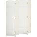 Paravent 4 panneaux blanc, modulable et pliable pour séparation d'espace, bureau ou chambre