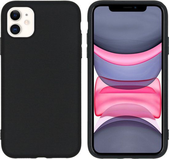 iMoshion Hoesje iPhone 11 - Siliconen Backcover - Zwart