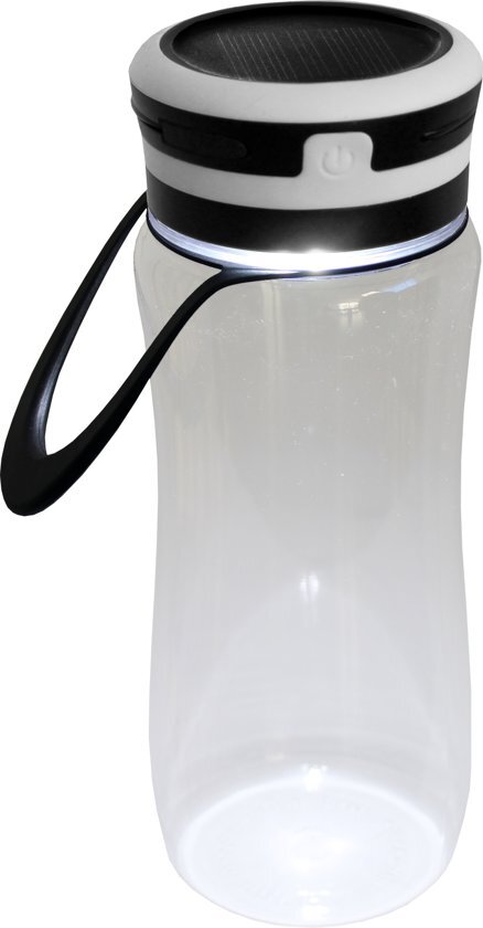 Powerplus Tuna Solar Verlichting Bidon Waterfles Camping lamp zonne-energie - Solar Verlichting - USB oplaadbaar