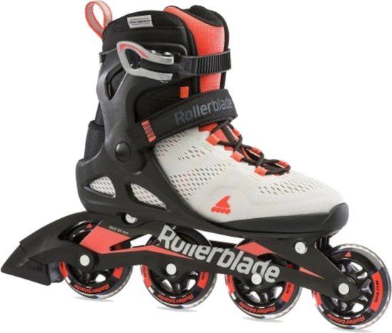 Rollerblade Macroblade 80 W - Rollerskates - Zwart/Wit/Oranje