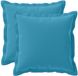vidaXL Coussin avec coussin Bois 2 pcs Bleu clair Polyester