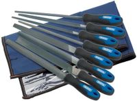 Draper 44961 Vijl- En Raspset Met Softgrip 200 Mm, 8-Delig, Blauw