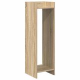 vidaXL Plantenstandaard Sonoma Eiken 30 x 30 x 100 cm Bewerkt Hout