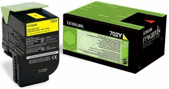 Lexmark 70C20YE Toner Cartridge - Yellow - 1000 Pages - Original