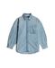8721136008785 G-STAR Maxi 1 pkt Overshirt wmn, Multicolore (soleil faded pacific blue D27695-D788-H466), XL