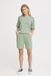 fransa FRAURORA SHO 1 Dames Korte broeken Iceberg Green M